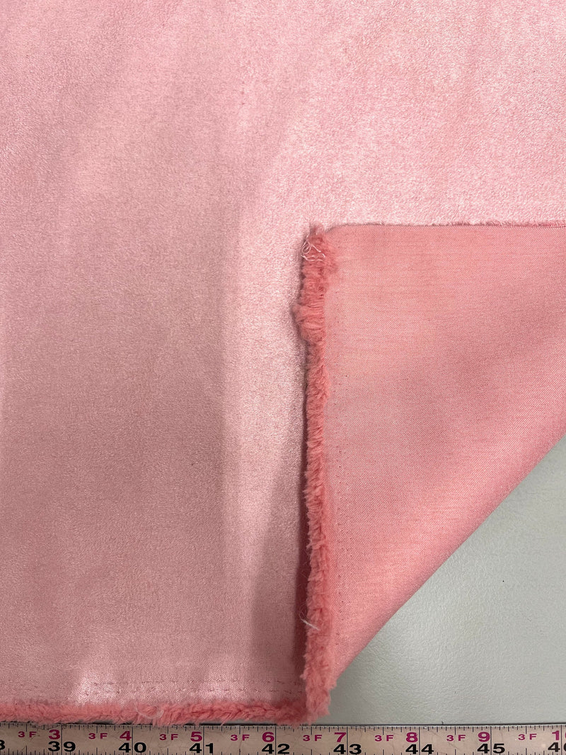 Giana LIGHT PINK Faux Suede Polyester Microsuede Fabric by the Yard - 10223