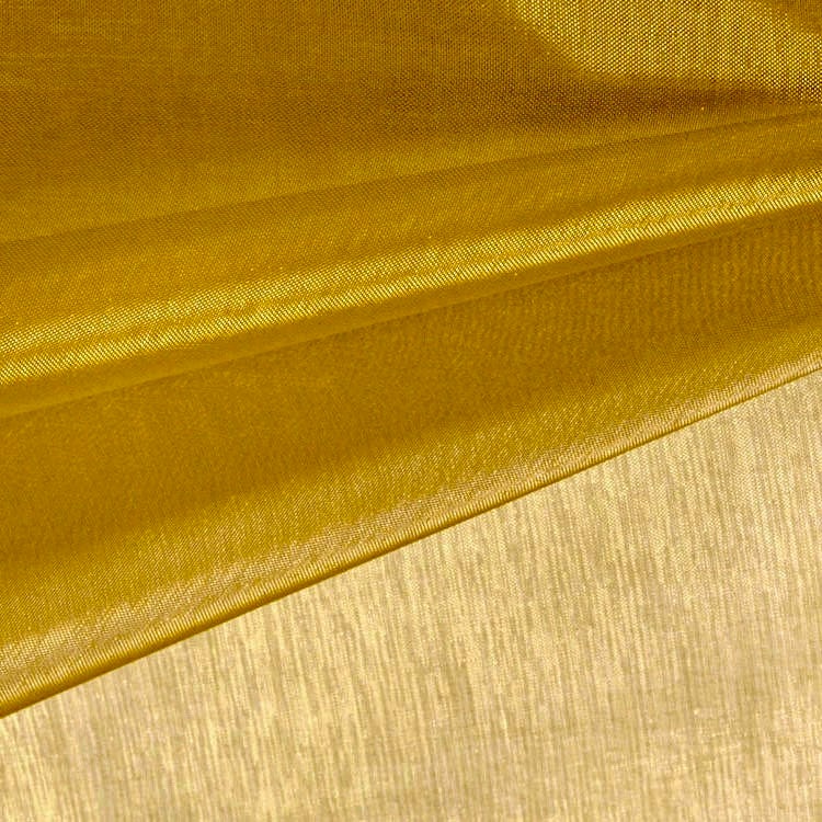 Cassidy DARK GOLD Polyester Crystal Organza Fabric for wedding dresses, gowns, lining, party decorations, displays, costumes, crafts