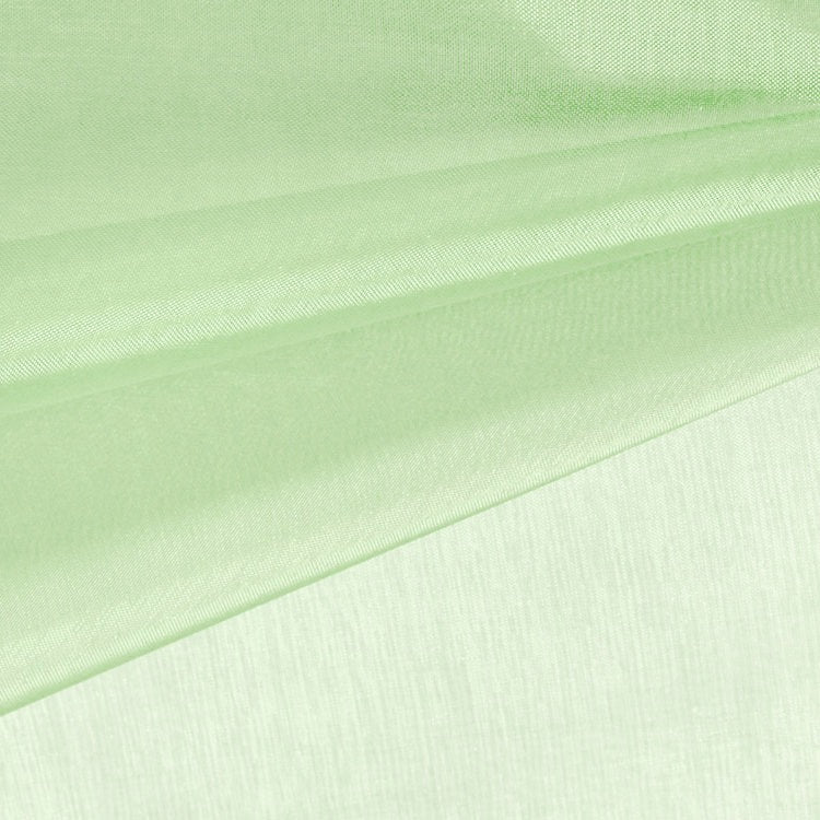 Cassidy LIGHT MINT Polyester Crystal Organza Fabric for wedding dresses, gowns, lining, party decorations, displays, costumes, crafts