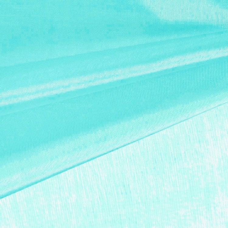 Cassidy AQUA Polyester Crystal Organza Fabric for wedding dresses, gowns, lining, party decorations, displays, costumes, crafts