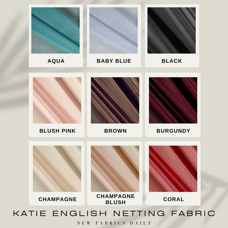 Katie English Netting Fabric by the Yard