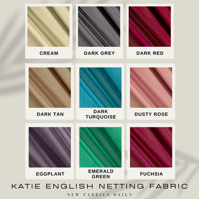 Katie English Netting Fabric by the Yard