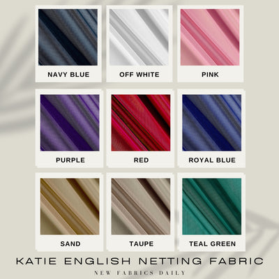 Katie English Netting Fabric by the Yard
