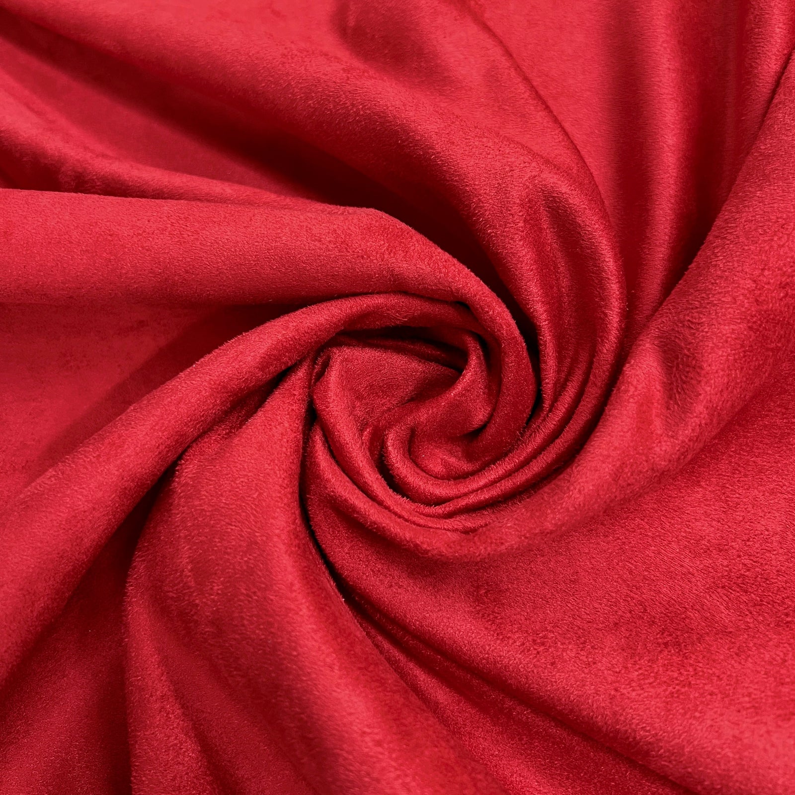 Giana RED Faux Suede Polyester Microsuede Fabric by the Yard - 10223