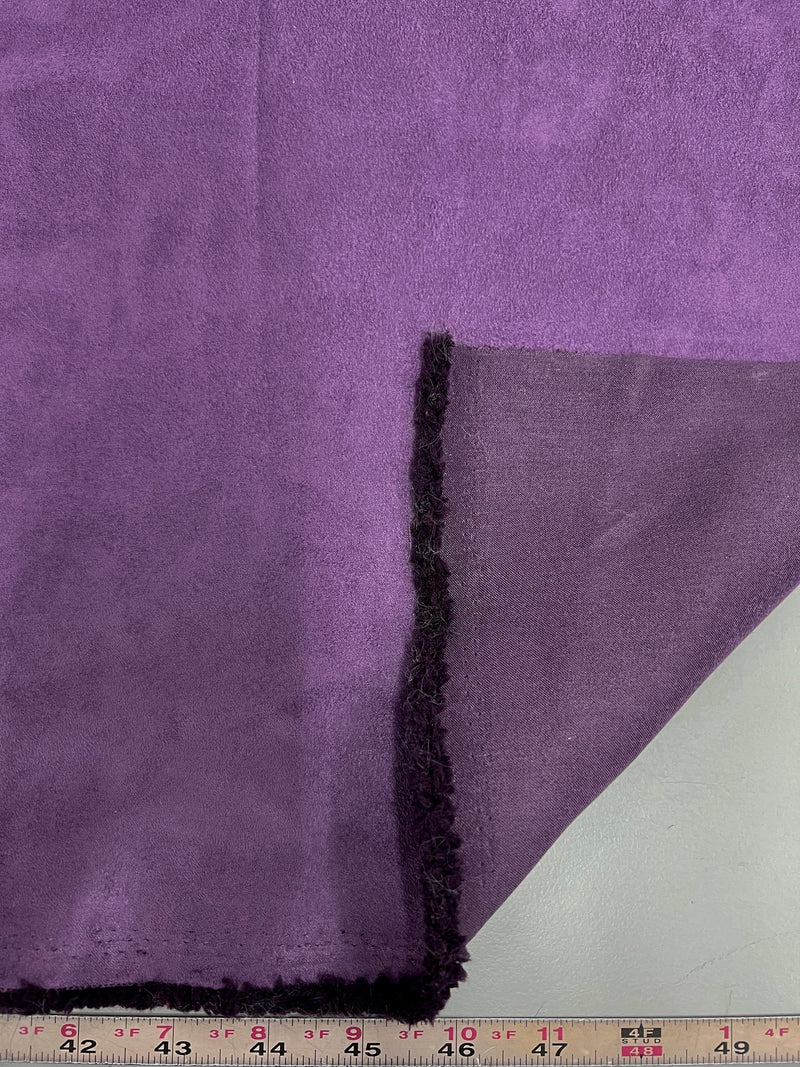 Giana VIOLET Faux Suede Polyester Microsuede Fabric by the Yard - 10223