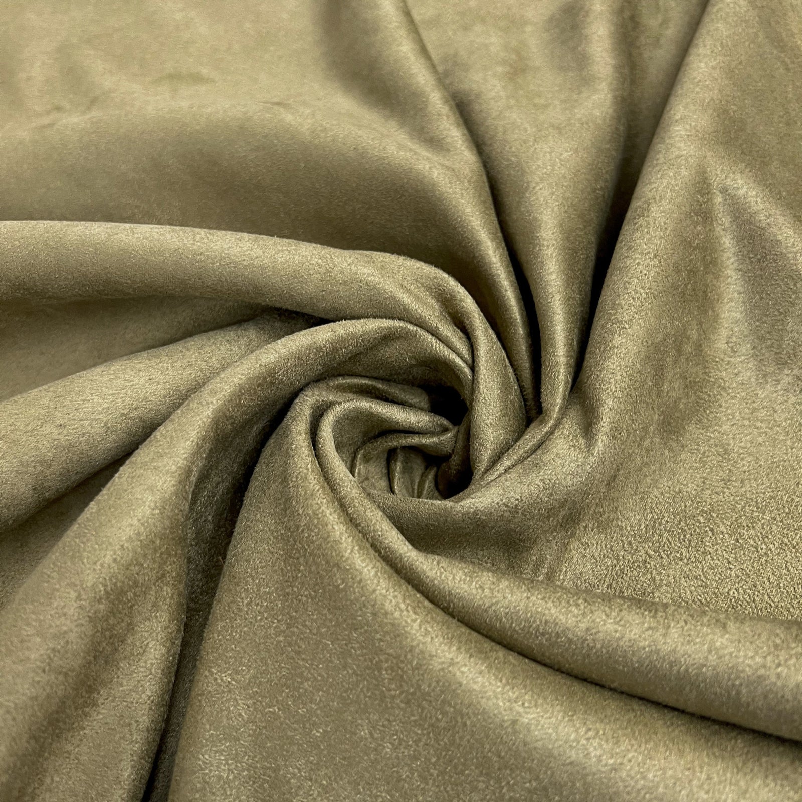 Giana OLIVE Faux Suede Polyester Microsuede Fabric by the Yard - 10223