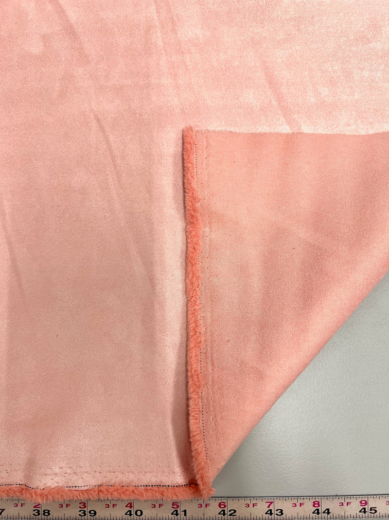 Giana BLUSH Faux Suede Polyester Microsuede Fabric by the Yard - 10223