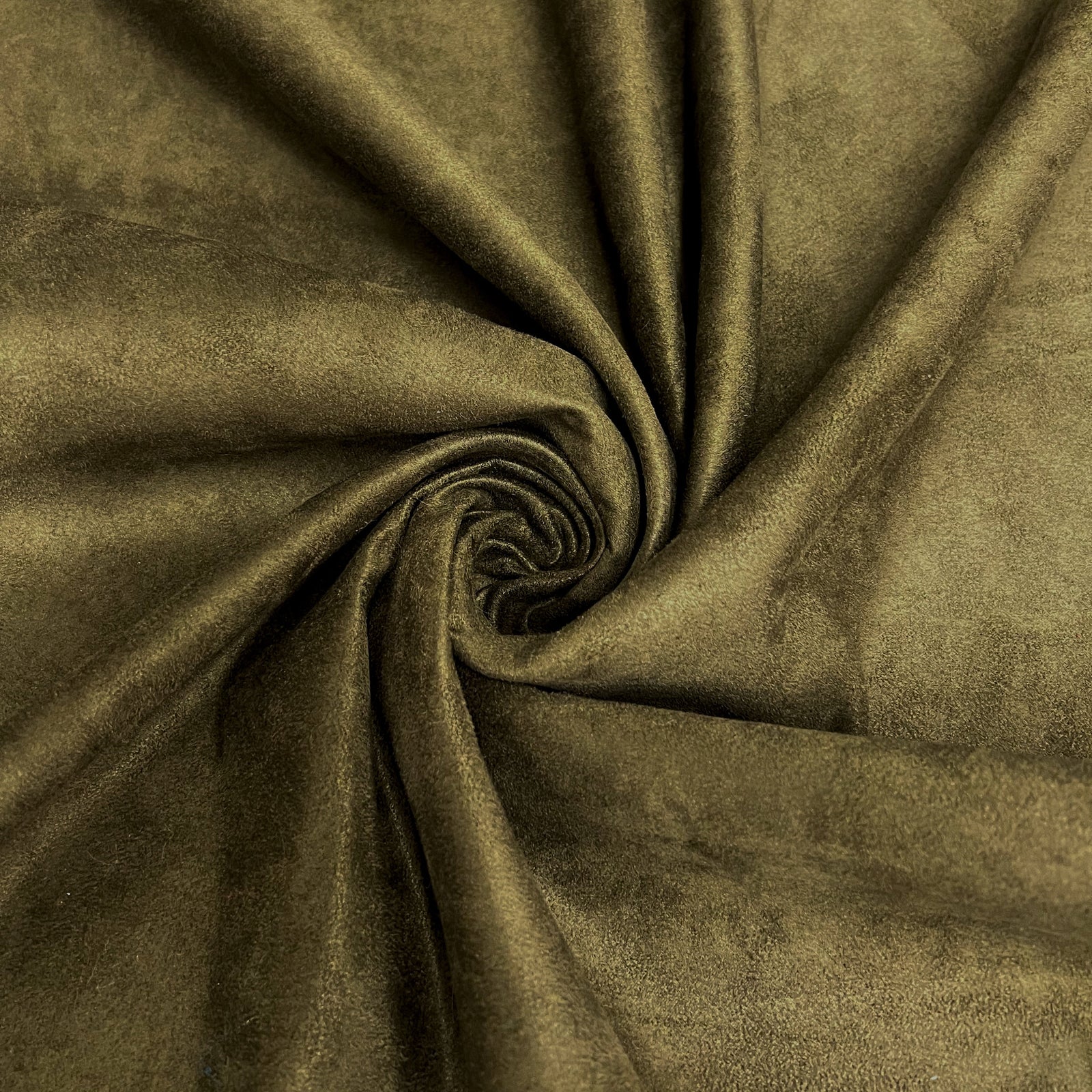 Giana DARK OLIVE Faux Suede Polyester Microsuede Fabric by the Yard - 10223