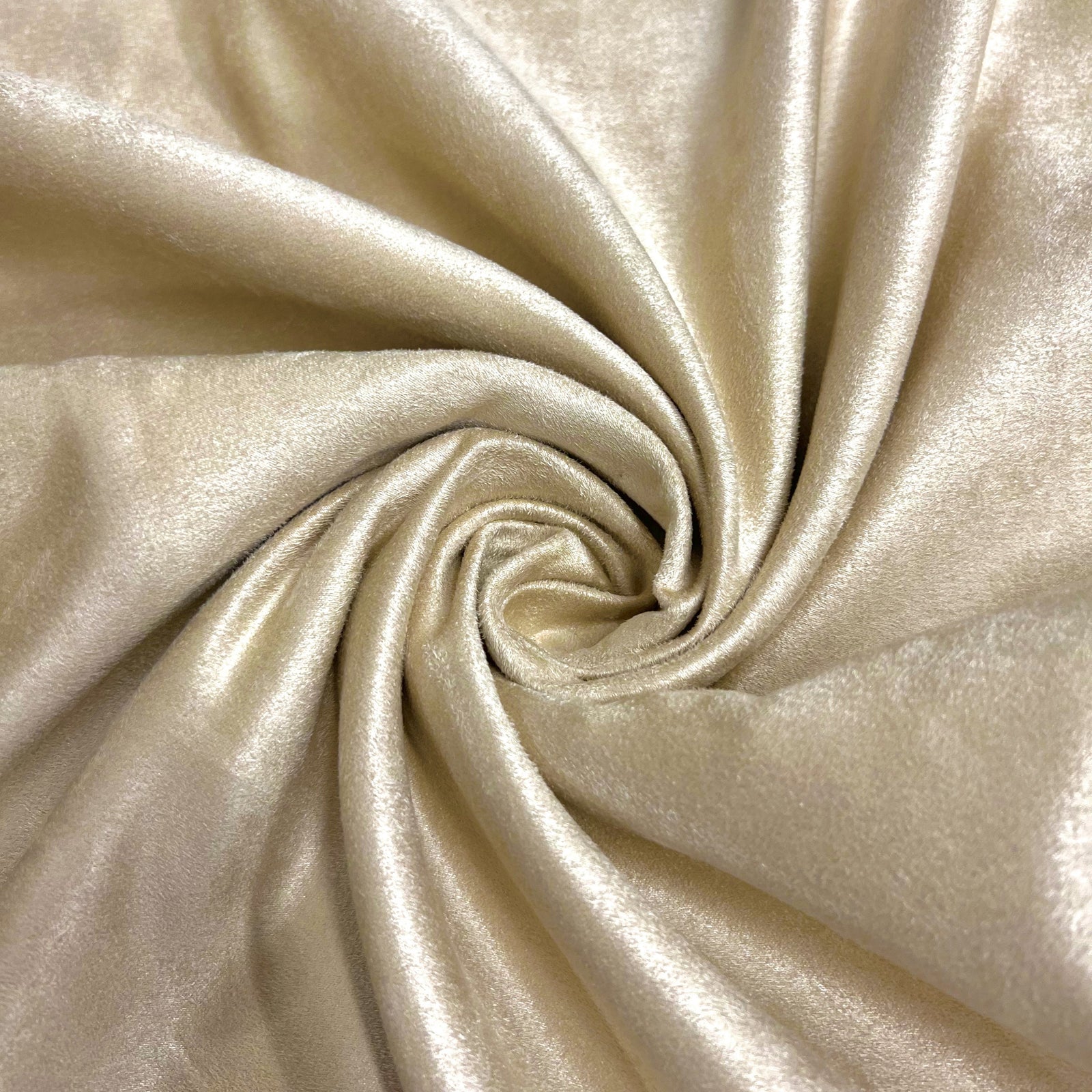 Giana LIGHT CHAMPAGNE Faux Suede Polyester Microsuede Fabric by the Yard - 10223