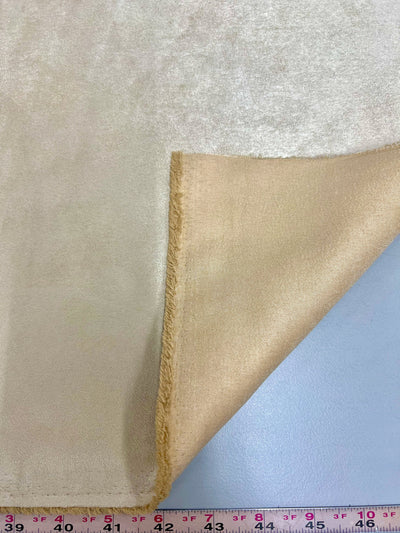 Giana LIGHT CHAMPAGNE Faux Suede Polyester Microsuede Fabric by the Yard - 10223