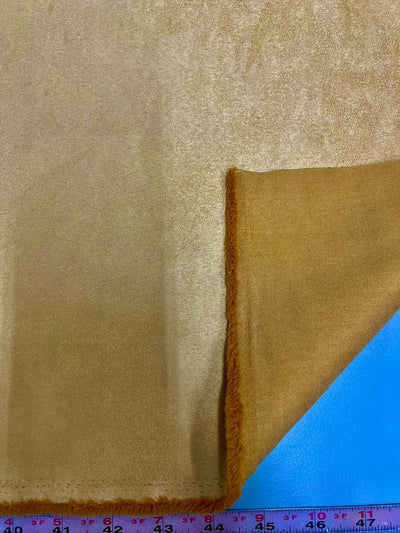 Giana GOLD Faux Suede Polyester Microsuede Fabric by the Yard - 10223