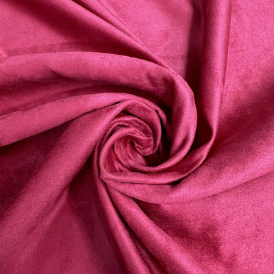 Giana FUCHSIA Faux Suede Polyester Microsuede Fabric by the Yard - 10223