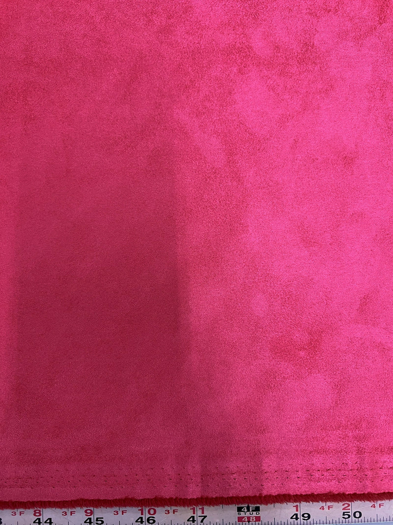 Giana FUCHSIA Faux Suede Polyester Microsuede Fabric by the Yard - 10223