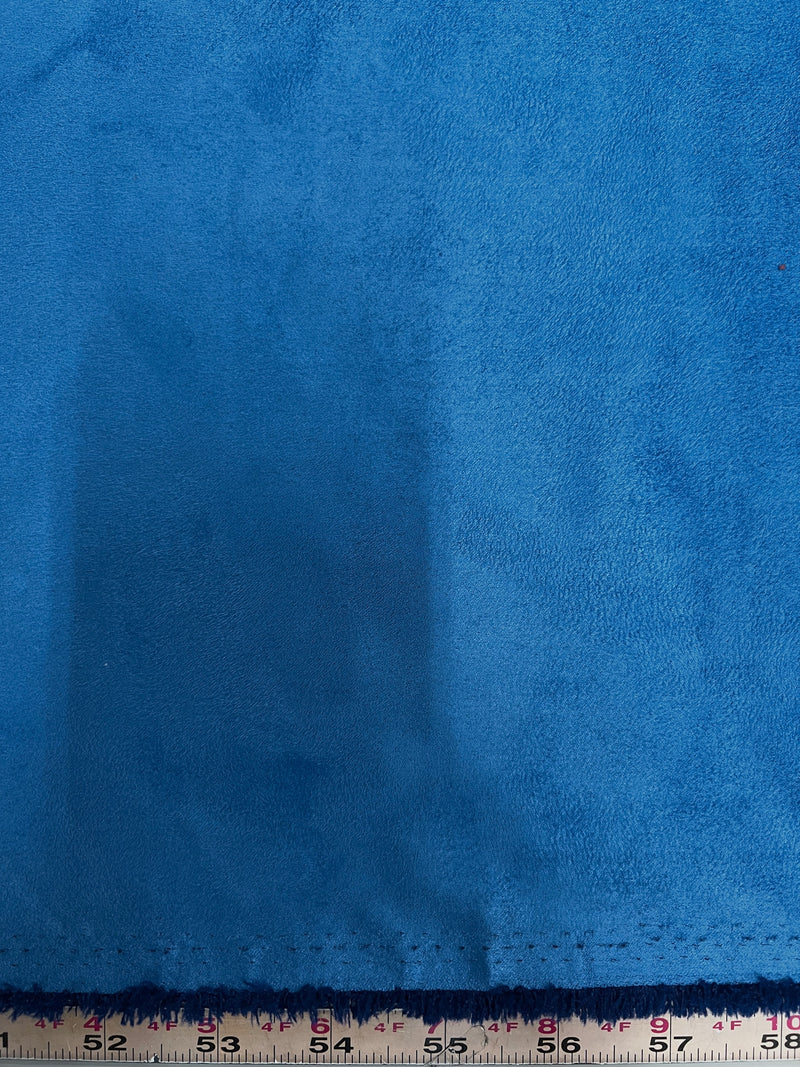 Giana ROYAL BLUE Faux Suede Polyester Microsuede Fabric by the Yard - 10223