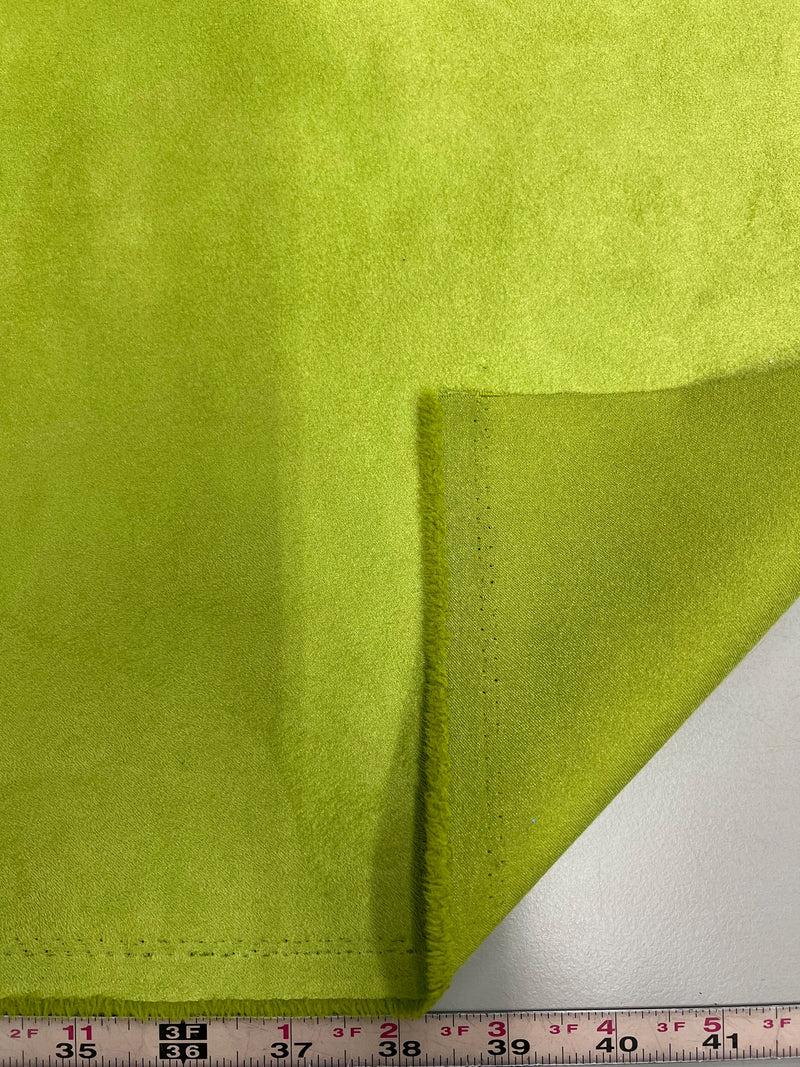 Giana LIME GREEN Faux Suede Polyester Microsuede Fabric by the Yard - 10223