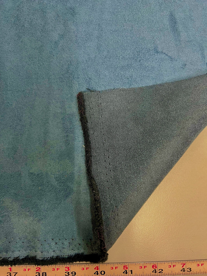 Giana COPEN BLUE Faux Suede Polyester Microsuede Fabric by the Yard - 10223