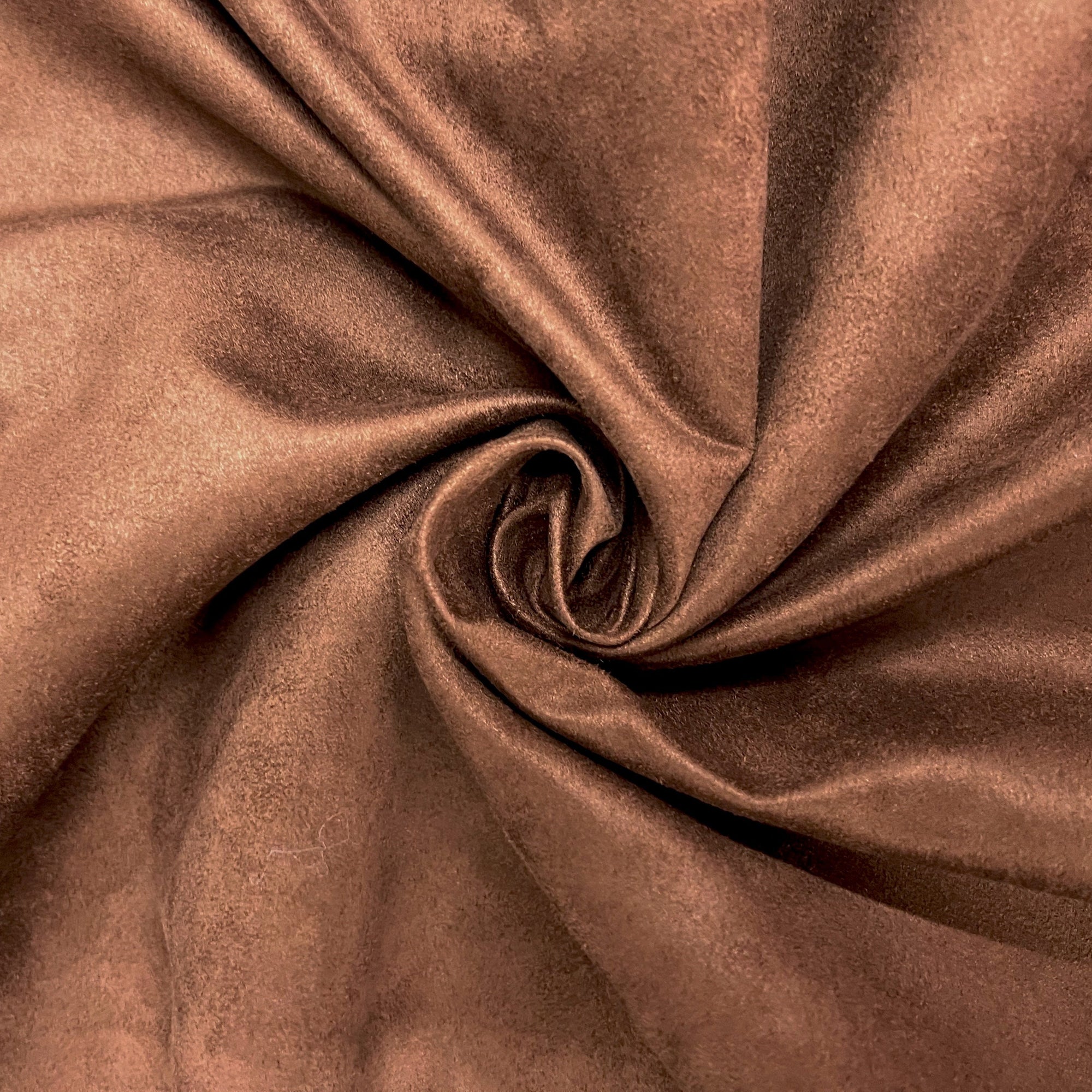 Giana BROWN Faux Suede Polyester Microsuede Fabric by the Yard - 10223