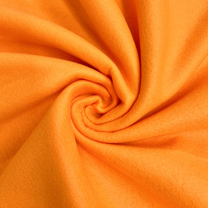 Abby TANGERINE 72" Acrylic Felt Fabric by the Yard - 10030
