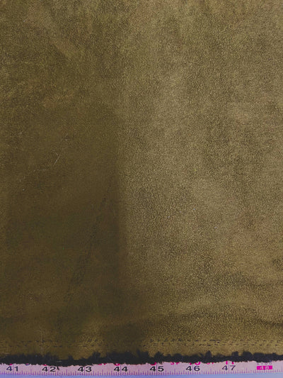 Giana DARK OLIVE Faux Suede Polyester Microsuede Fabric by the Yard - 10223