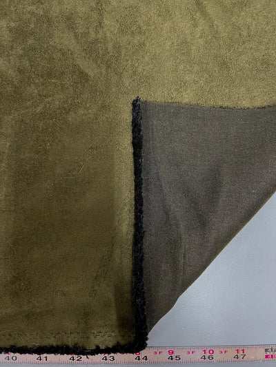 Giana DARK OLIVE Faux Suede Polyester Microsuede Fabric by the Yard - 10223
