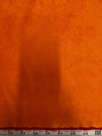 Giana DARK ORANGE Faux Suede Polyester Microsuede Fabric by the Yard - 10223