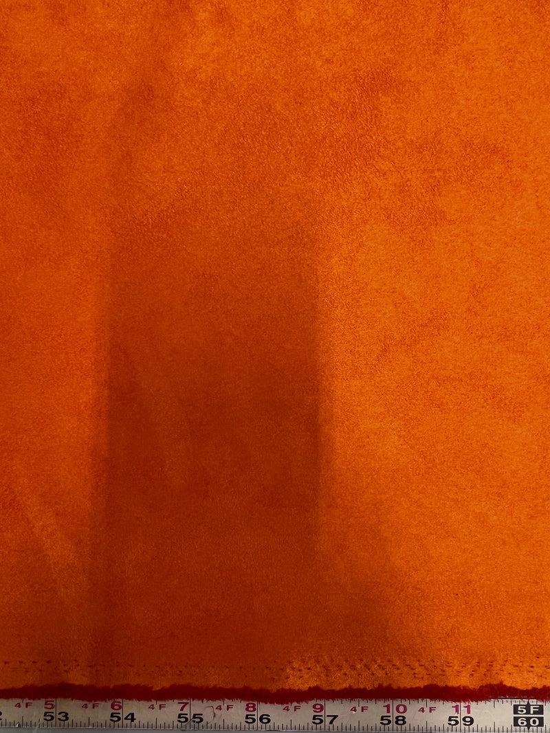 Giana DARK ORANGE Faux Suede Polyester Microsuede Fabric by the Yard - 10223