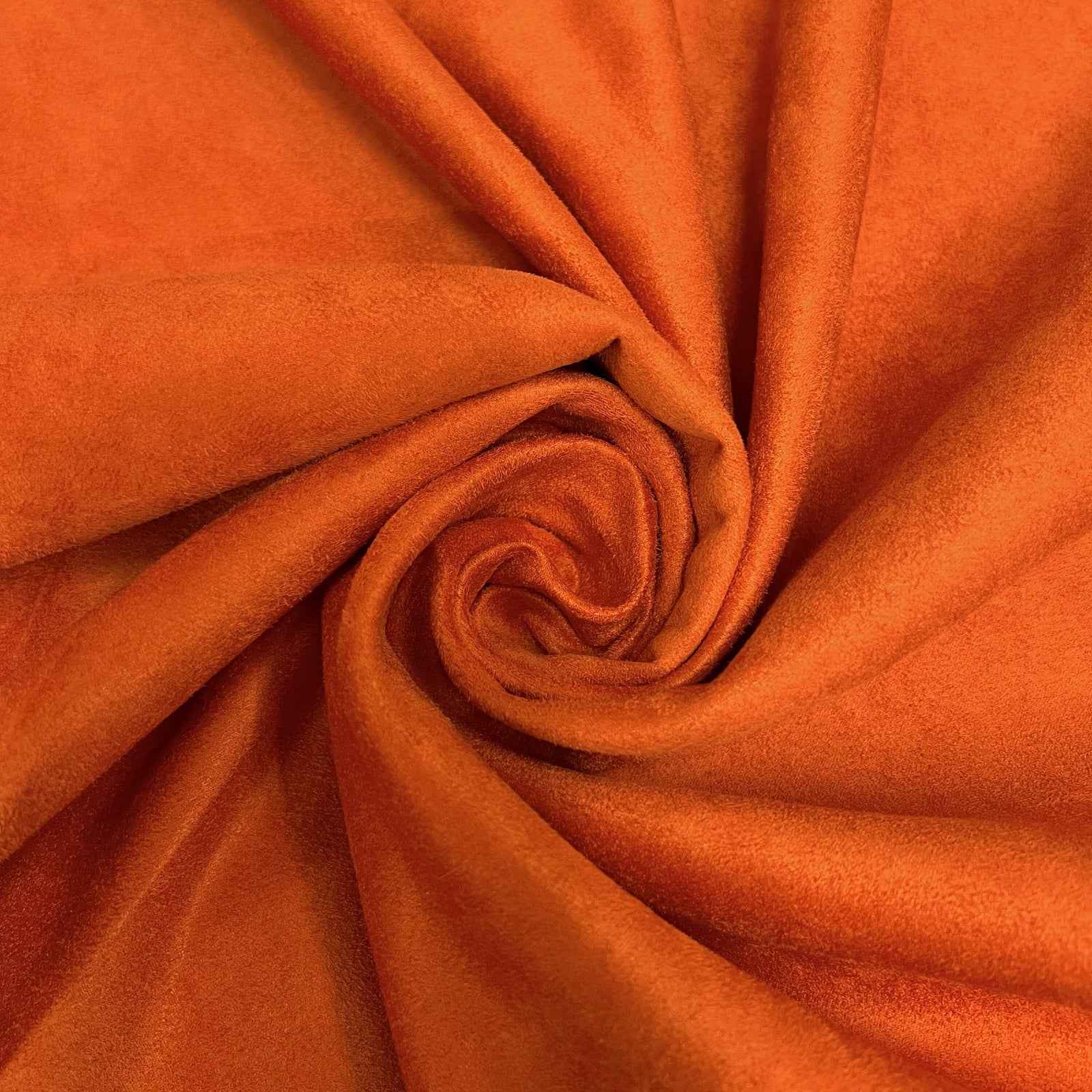 Giana DARK ORANGE Faux Suede Polyester Microsuede Fabric by the Yard - 10223