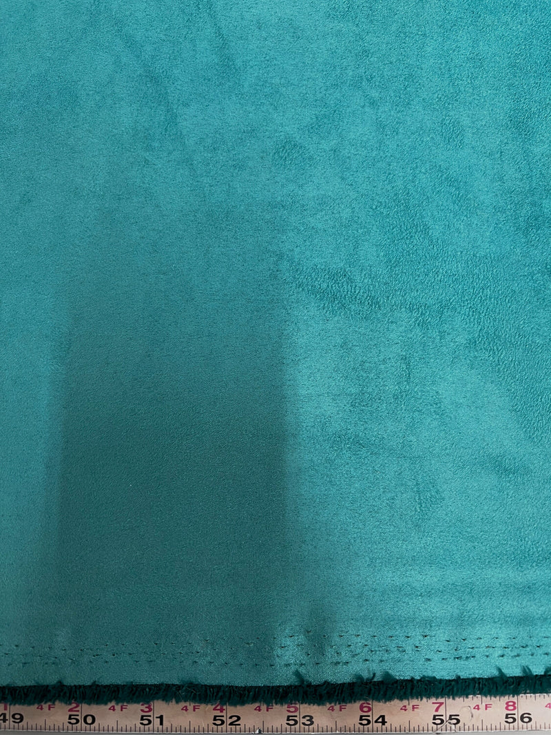 Giana TEAL Faux Suede Polyester Microsuede Fabric by the Yard - 10223