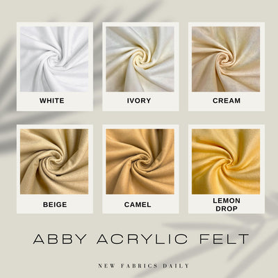Abby 72" Wide Acrylic Felt Fabric by the Yard