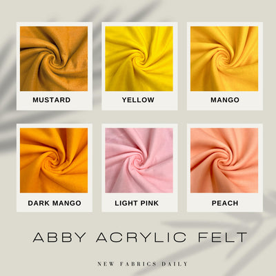 Abby 72" Wide Acrylic Felt Fabric by the Yard