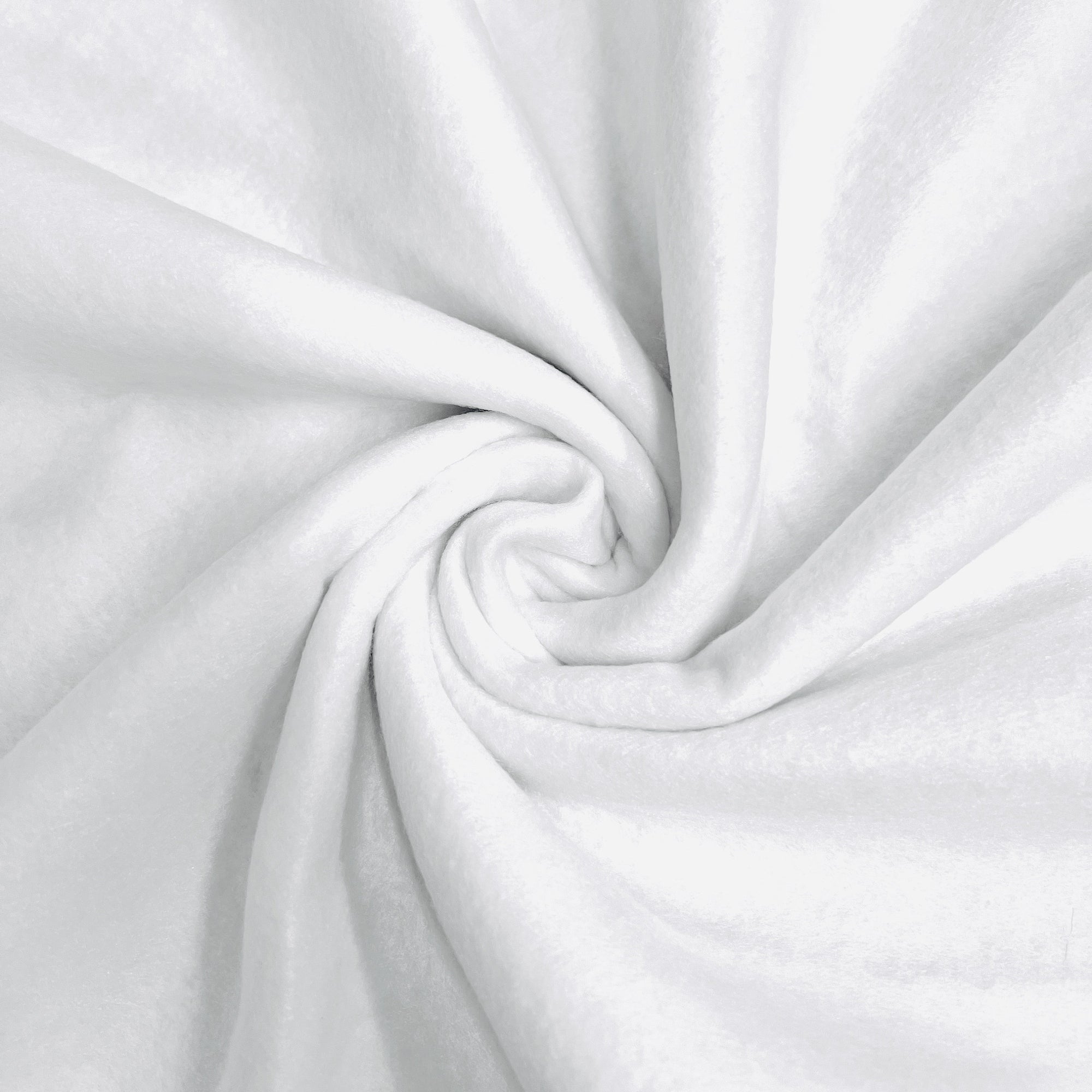 Abby WHITE 72" Acrylic Felt Fabric by the Yard - 10030