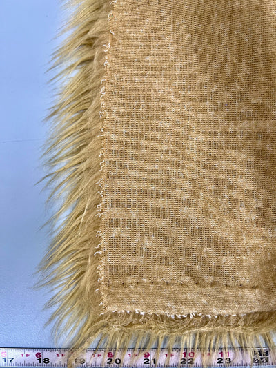 Eden DARK CAMEL Shaggy Long Pile Soft Faux Fur Fabric for Fursuit, Cosplay Costume, Photo Prop, Trim, Throw Pillow, Crafts