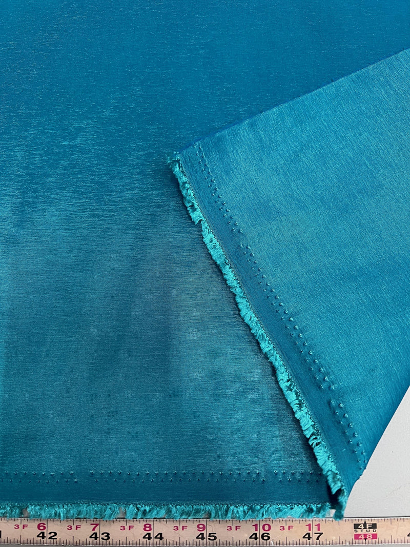Irene DARK TURQUOISE Stretch Taffeta Fabric for Gowns, Bridal Wear, Home Decor, Lining, Clothes, Costumes, Crafts - 10196 NewFabricsDaily
