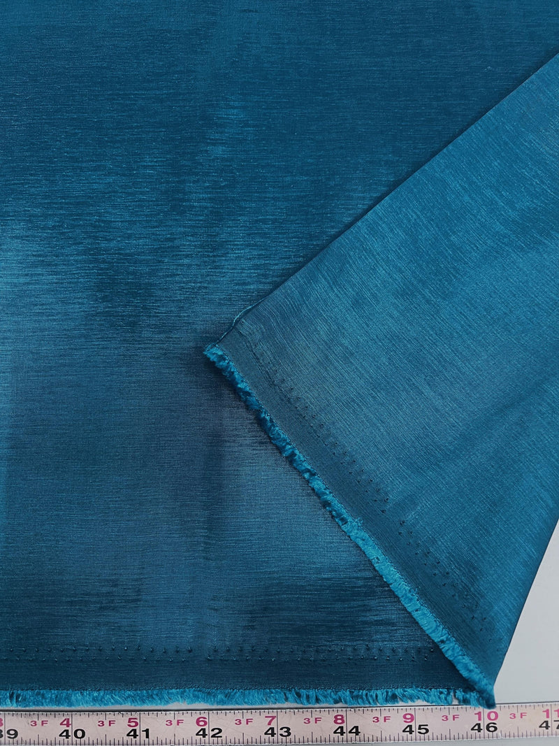 Irene PEACOCK BLUE Stretch Taffeta Fabric for Gowns, Bridal Wear, Home Decor, Lining, Clothes, Costumes, Crafts - 10196 NewFabricsDaily