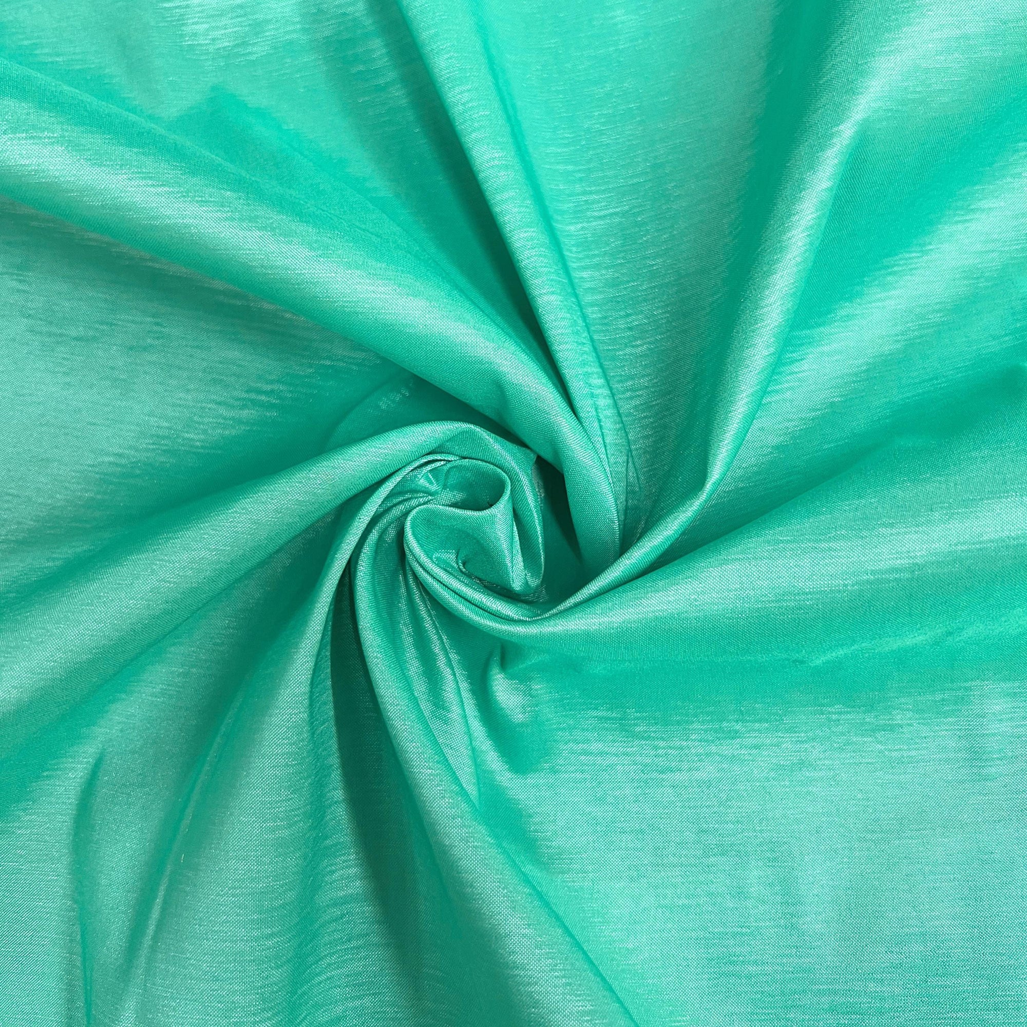 Irene AQUAMARINE Stretch Taffeta Fabric for Gowns, Bridal Wear, Home Decor, Lining, Clothes, Costumes, Crafts - 10196 NewFabricsDaily