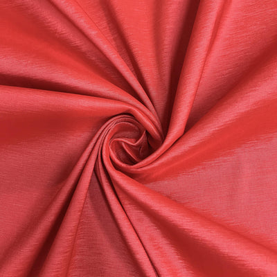 Irene DARK CORAL Stretch Taffeta Fabric for Gowns, Bridal Wear, Home Decor, Lining, Clothes, Costumes, Crafts - 10196 NewFabricsDaily