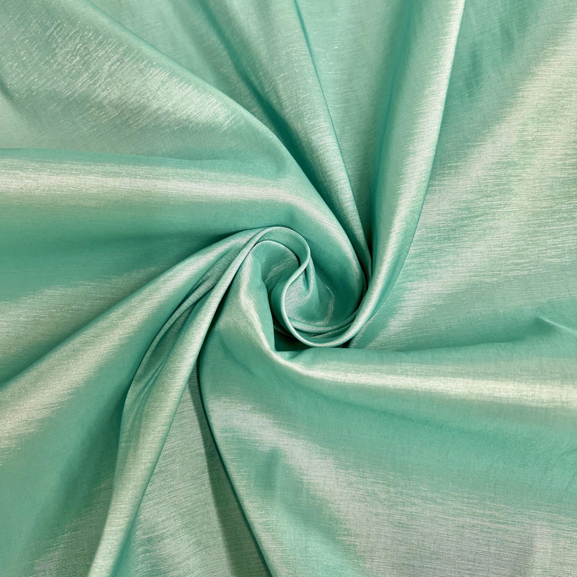 Irene ICE MINT Stretch Taffeta Fabric for Gowns, Bridal Wear, Home Decor, Lining, Clothes, Costumes, Crafts - 10196 NewFabricsDaily