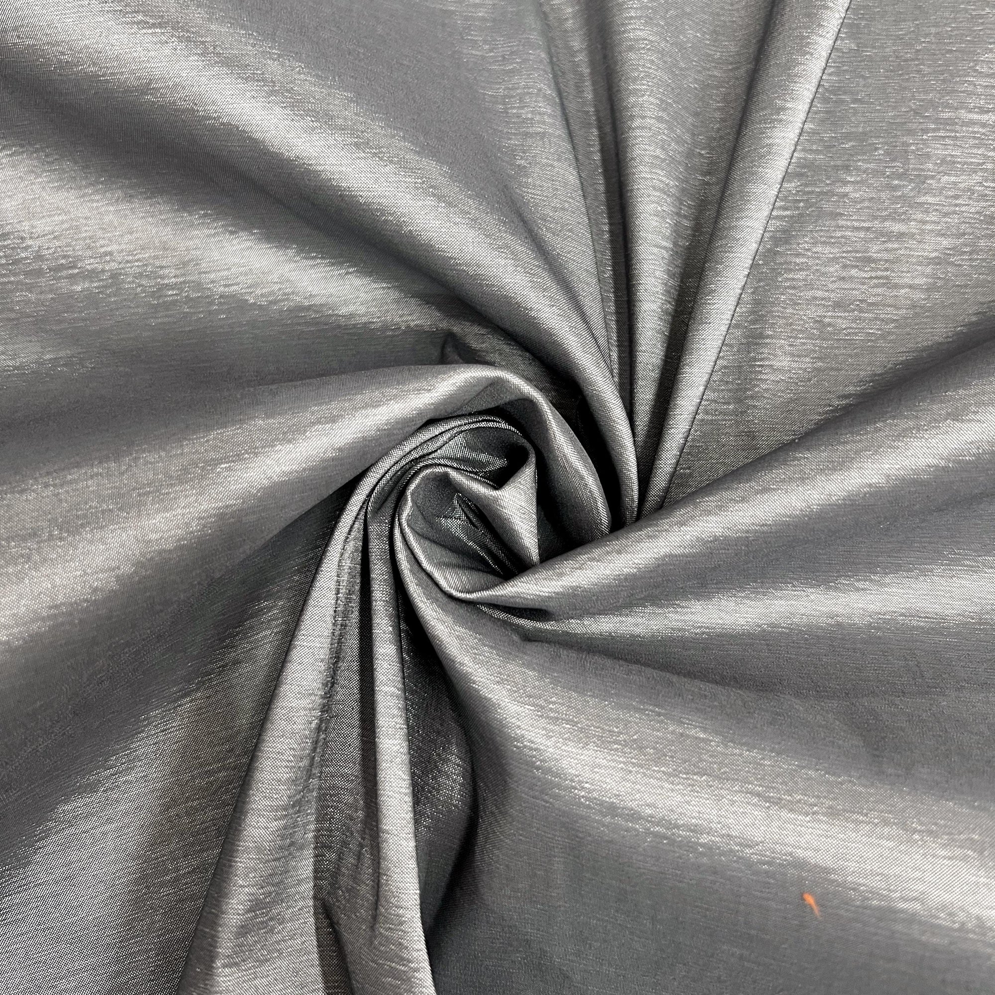 Irene GREY Stretch Taffeta Fabric for Gowns, Bridal Wear, Home Decor, Lining, Clothes, Costumes, Crafts - 10196 NewFabricsDaily