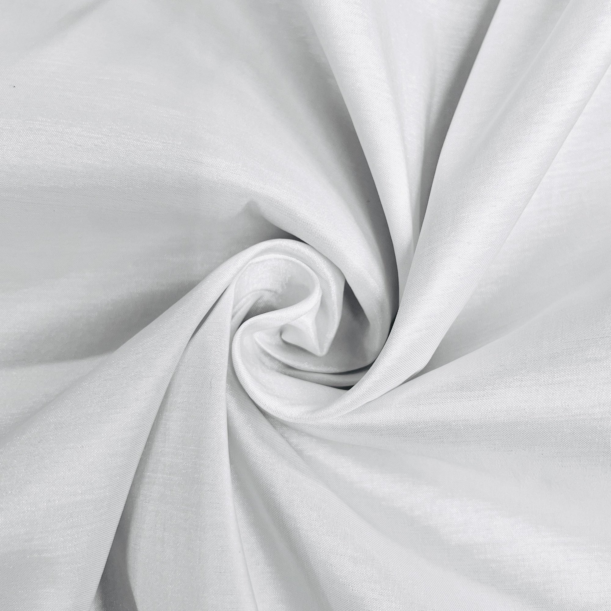 Irene WHITE Stretch Taffeta Fabric for Gowns, Bridal Wear, Home Decor, Lining, Clothes, Costumes, Crafts - 10196 NewFabricsDaily