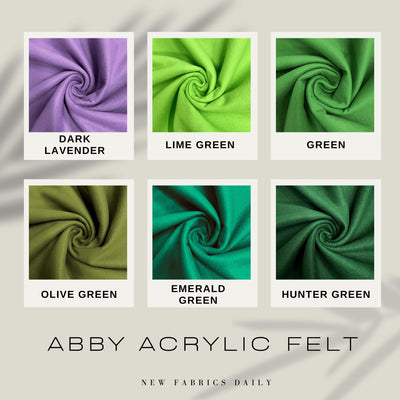Abby 72" Wide Acrylic Felt Fabric by the Yard