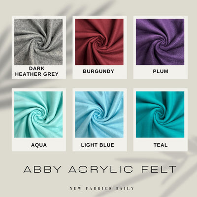 Abby 72" Wide Acrylic Felt Fabric by the Yard