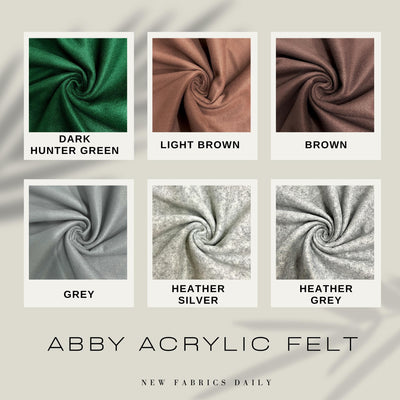Abby 72" Wide Acrylic Felt Fabric by the Yard