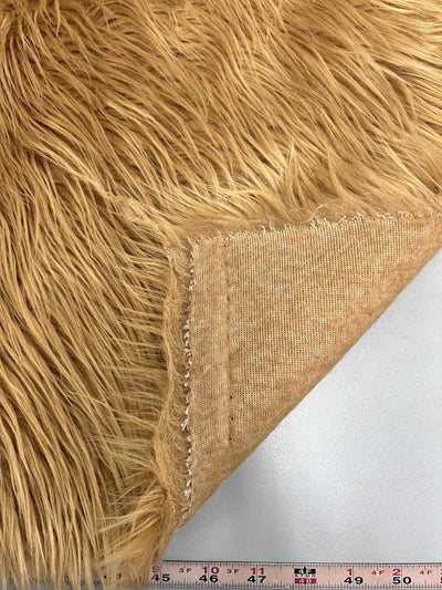 Eden DARK CAMEL Shaggy Long Pile Soft Faux Fur Fabric for Fursuit, Cosplay Costume, Photo Prop, Trim, Throw Pillow, Crafts