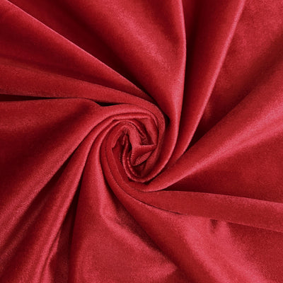 Contessa RED Plush Non-Stretch Velvet Fabric for Apparel, Costumes, Curtains, Chair/Throw Pillow Cover, Crafts
