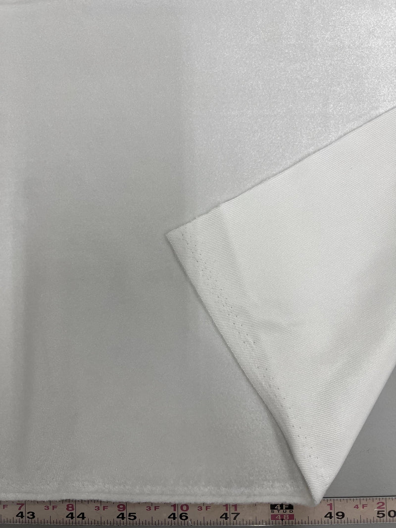 Contessa OFF WHITE Plush Non-Stretch Velvet Fabric for Apparel, Costumes, Curtains, Chair/Throw Pillow Cover, Crafts