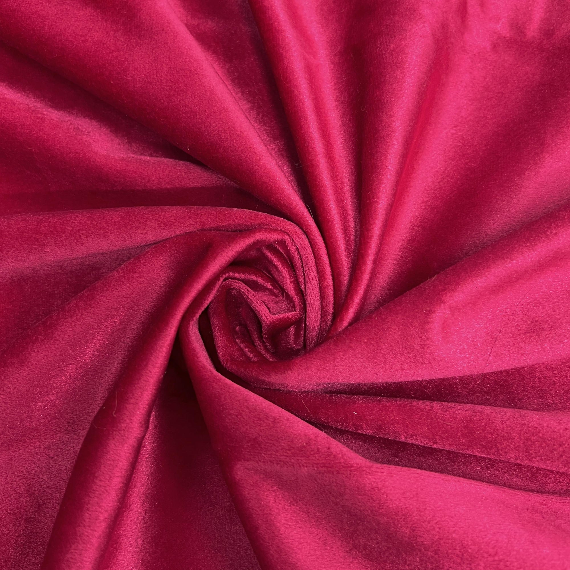 Contessa FUCHSIA Plush Non-Stretch Velvet Fabric for Apparel, Costumes, Curtains, Chair/Throw Pillow Cover, Crafts