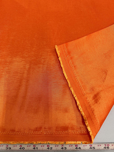 Irene ORANGE Stretch Taffeta Fabric for Gowns, Bridal Wear, Home Decor, Lining, Clothes, Costumes, Crafts - 10196 NewFabricsDaily
