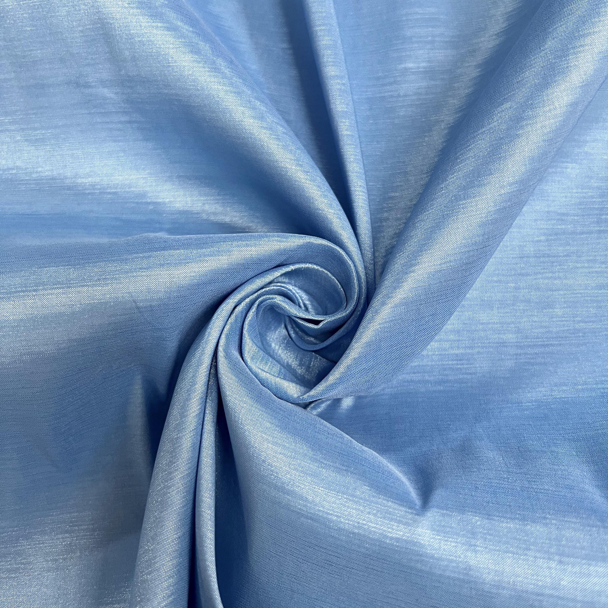 Irene RUDDY BLUE Stretch Taffeta Fabric for Gowns, Bridal Wear, Home Decor, Lining, Clothes, Costumes, Crafts - 10196 NewFabricsDaily