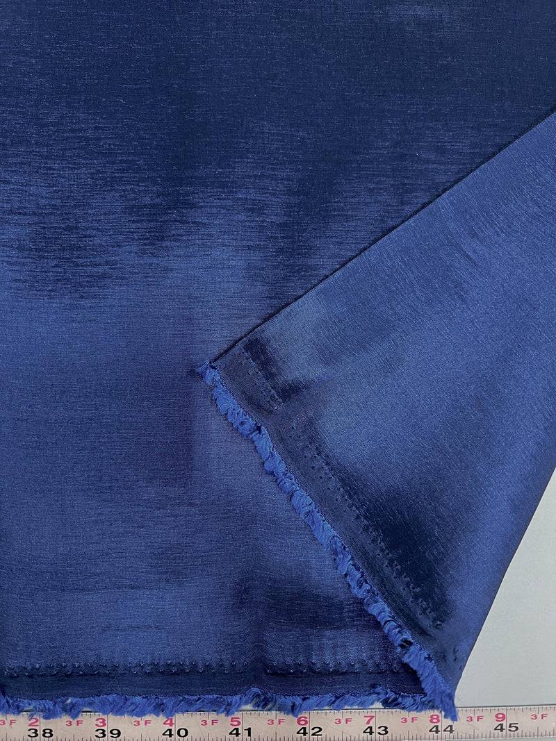 Irene DARK ROYAL BLUE Stretch Taffeta Fabric for Gowns, Bridal Wear, Home Decor, Lining, Clothes, Costumes, Crafts - 10196 NewFabricsDaily