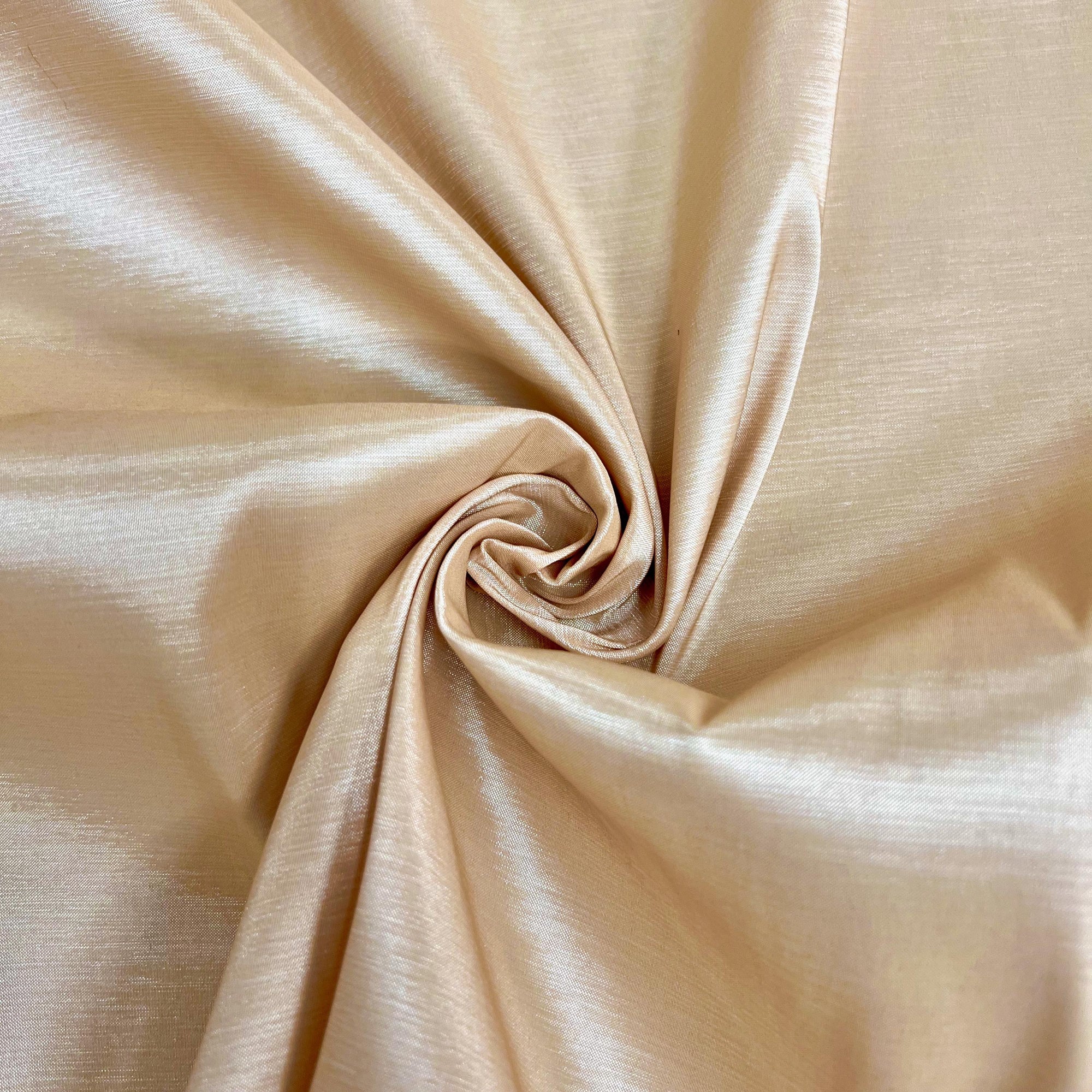 Irene CHAMPAGNE Stretch Taffeta Fabric for Gowns, Bridal Wear, Home Decor, Lining, Clothes, Costumes, Crafts - 10196 NewFabricsDaily